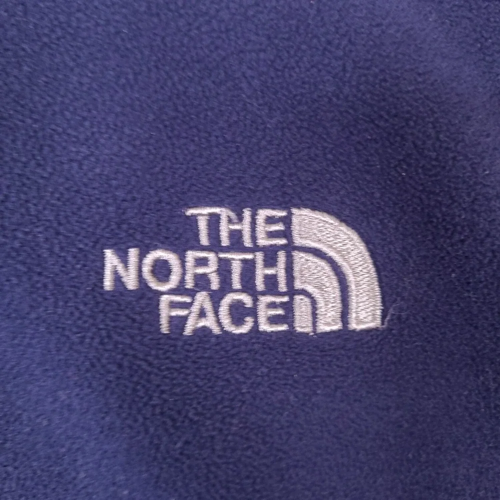 The North‎ Face Sweater Mens Large Blue 1/4 Zip Fleece Long Sleeve TKA 100